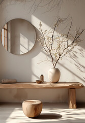 furniture and vanity minimalistic japanese