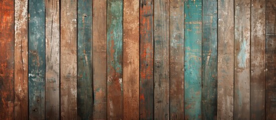 Vintage grunge wooden panels utilized for background purposes.