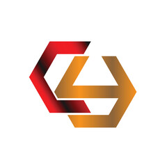 red gold logo hexa cy