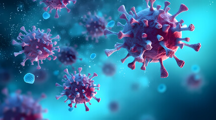 Various shapes of bacteria, probiotics on light background, macro shot of different types of bacteria