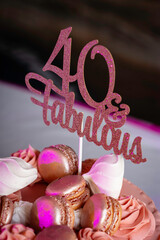 40 & Fabulous Cake