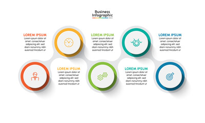 Business infographic design background template Vector