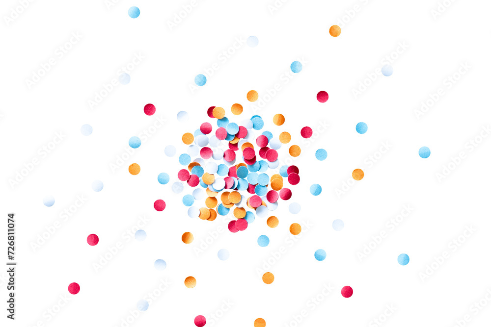 Aufkleber abstract colorful confetti particle isolated
