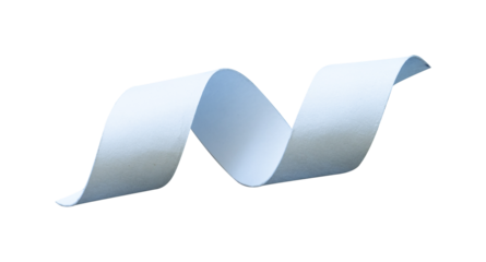 white confetti swirl isolated element