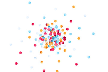 abstract colorful confetti particle isolated