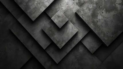 Futuristic theme wallpaper background. Pile of black square concrete.