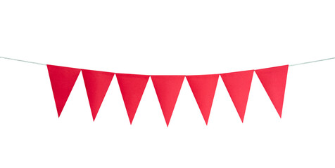 red triangle party flags element