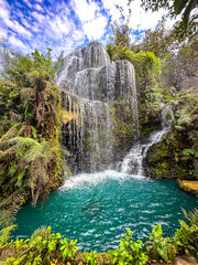 Dantewada land of angels waterfall park in Mae Taeng, Chiang Mai, Thailand