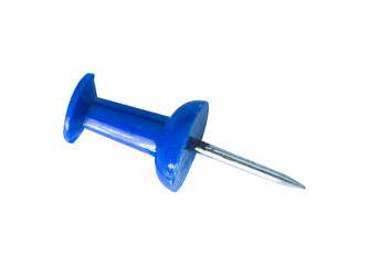 blue push pin isolated element