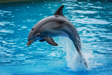 dolphin with a jump and a splash