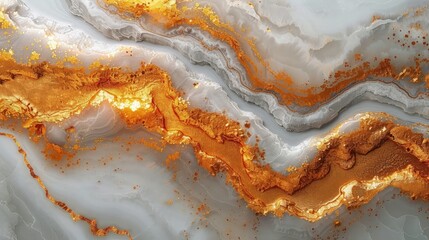 Wallpaper abstract paint background, golden and white accent.