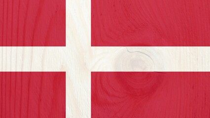 Wooden planks Denmark national country flag vector