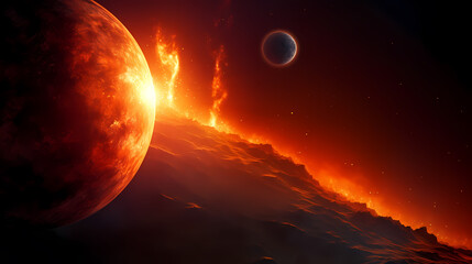 Obraz premium Space background, cosmic science, astronomy background