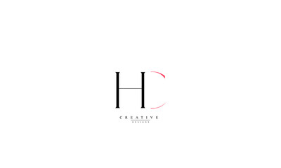 Alphabet letters Initials Monogram logo  H C HC CH