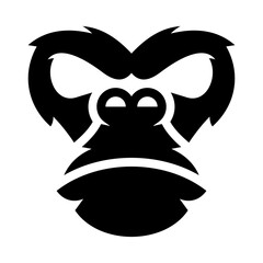 Fototapeta premium Ape Head Vector Logo Design Template