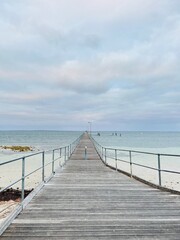Fototapeta premium wooden pier on the beach