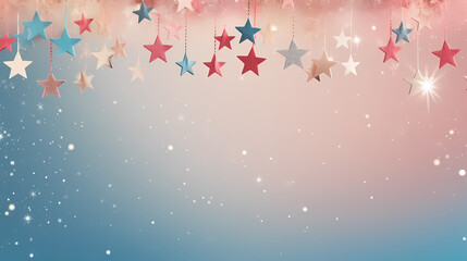 Festive decoration background, template for holidays and celebrations