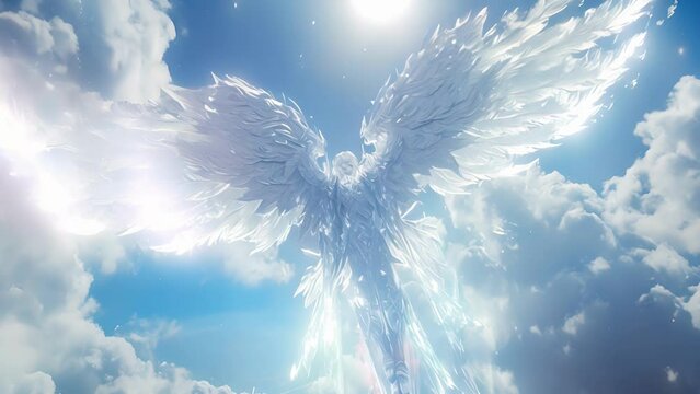 Adorned with intricate runes this angels wings give off a soft glow as they gracefully soar through the heavens.