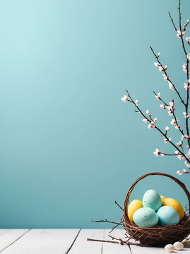 easter background , card template ,easter eggs, happy easter , easter wallpaper, copyspace