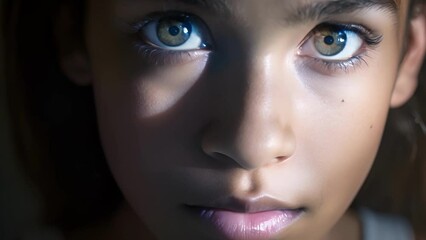 A transgender youth, their eyes shining with resilience yet b with uncertainty, faces healthcare discrimination due to a lack of provider understanding about transgender health issues.