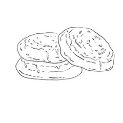 Artline illustrations painting icons images food cake bakery hamburger Ice cream