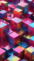 Cube. Geometric. Abstract. 3D. Pattern. Design. Cubic. Minimalist. Shape. Modern. Contemporary. Background. Grid. Perspective. Symmetry. Dimensional. Box. Visual. Cubic Arrangement. AI Generated.