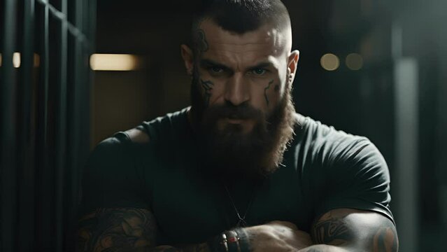 A broadshouldered biker, tattoos adorning his heavily muscled arms, shows a softer side by advocating for the rights of former felons to vote again. His eyes, steady and determined, show