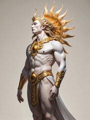 Fototapeta premium photography of The god of the sun. ai generative