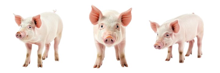 Collection of PNG. Pig isolated on a transparent background.