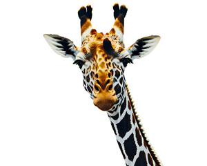 giraffe isolated on transparent/white background, cut out