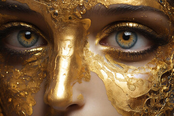 portrait of a woman with mask