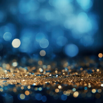 The bokeh elements evoke a sense of celebration and glamour, while the artistic composition adds a touch of modernity. This image shines with festive elegance, perfect for any occasion. AI generative.