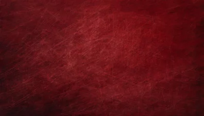 Deurstickers Scratch texture on dark red background, abstract background © Aarón