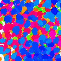 Fototapeta na wymiar Abstract pattern with multi- colorful splashes on white background high resolution rainbow colour effect 