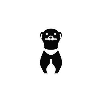 recommend clip art: cute moongoose animal logo design graphic vector