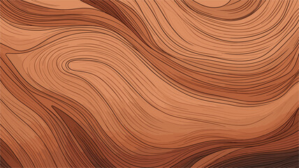Fototapeta premium Swirling woodgrain in a vector background capturing the organic and intricate textures of wood adding a touch of rustic elegance and timeless natural beauty. simple minimalist illustration creative