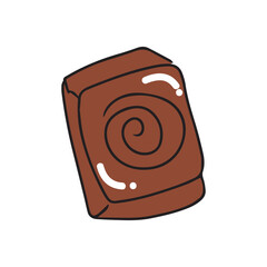 chocolate pastry popular  coffeshop. cromboloni design. all variant pastry 