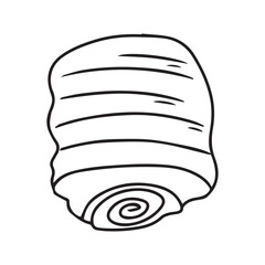 chocolate pastry popular  coffeshop. cromboloni design. all variant pastry 