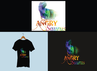 Dinosaur T-Shirt Design,Liya Graphics.