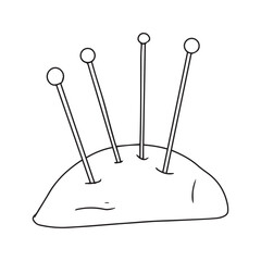 Knitting yarn balls, Yarn balls, wool colorful illustration. Knitted embroidered.  Knitting needles and crochet hook. Wicker basket with wool yarn balls