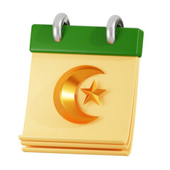ramadan calendar 3d illustartion