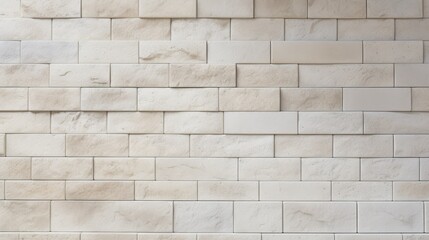 Cream and White Brick Wall Texture Background. Light Yellow and Light Bronze, Meticulous Linework Precision, Masonry Construction, Stone Wall Grunge Texture, Rough Surface Tile Rock Old Pattern