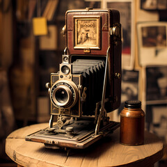 Antique camera capturing a nostalgic moment.