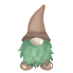 Cute gnome watercolor