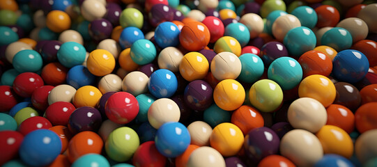 Fototapeta na wymiar colorful circle balls 24