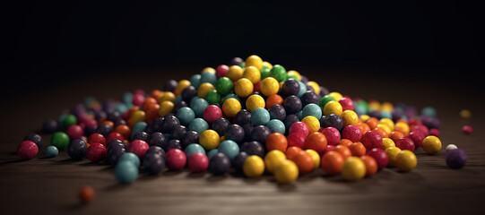 colorful circle balls 17