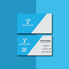 Clean White Business Card with Logo