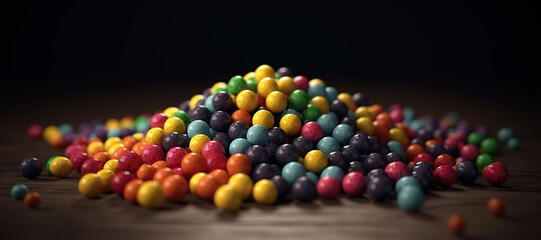 Fototapeta na wymiar colorful circle balls 16