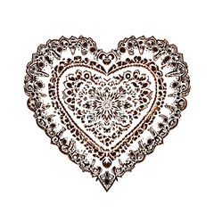 Heart-shaped digital artwork