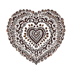 Heart-shaped digital artwork